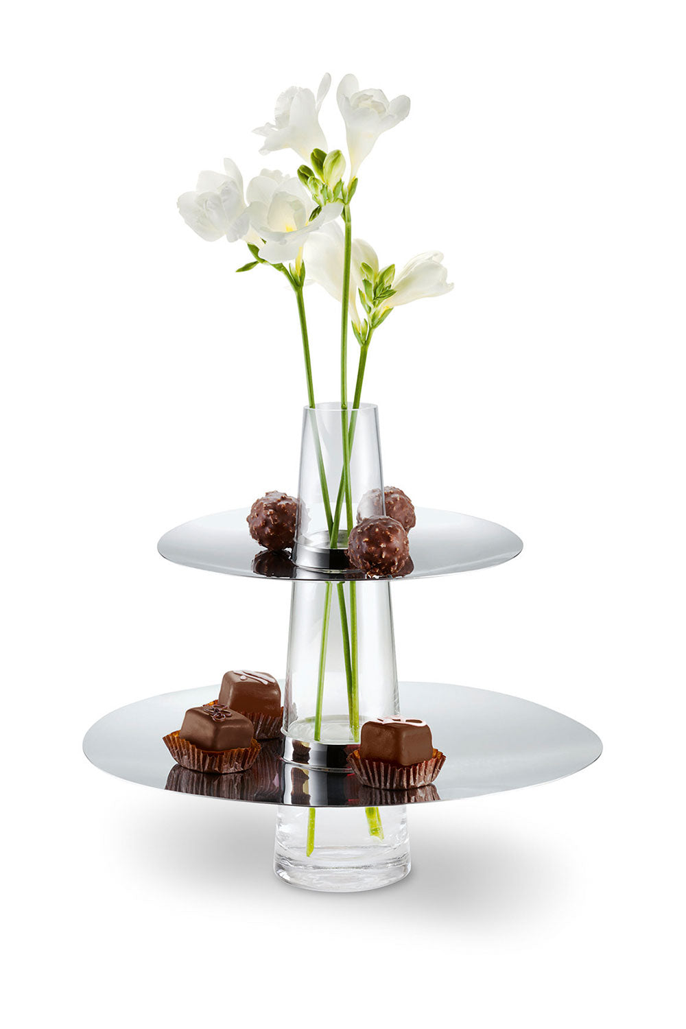 Fontaine Etagere & Glass Vase, 27cm